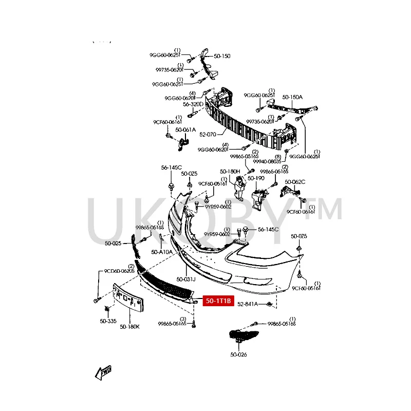 BS1A501T1A BS1A501T1 Подходит для Ma zd a 3, решетка переднего бампера и крышка решетки радиатора (art.: 3920ca6b2e16d) - 3920ca6b2e16d