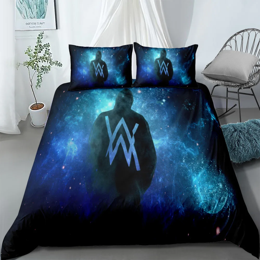 

Комплект музыкального постельного белья Dj marshmello, Королевский Комплект постельного белья с пододеяльником и подушкой, размеры King, Queen, Double, Full, Twin, Single Size