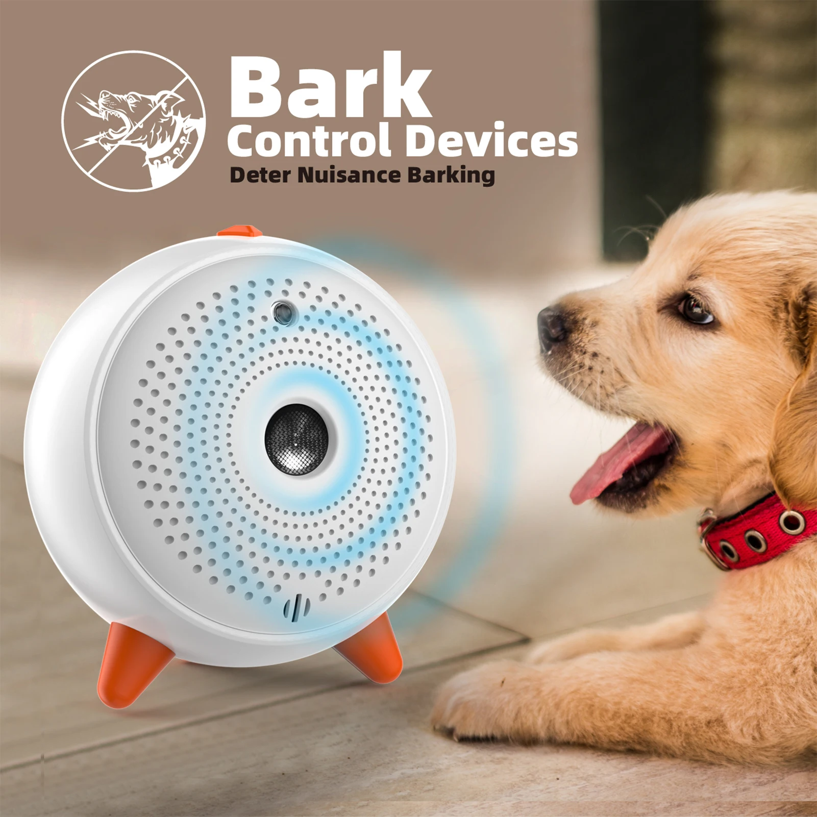 

K12 Ultrasonic Anti Barking Device Dog Bark Control Behavior Training Tool Waterproof Dogs Repeller 10m Control LED Indicate