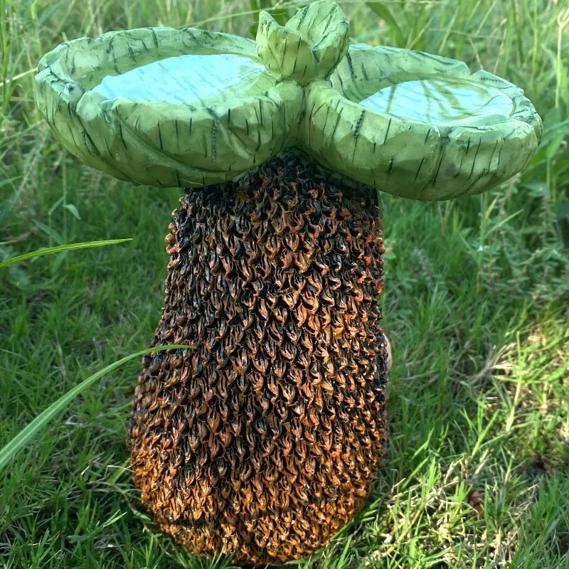 Милый удерживающий Ежик гриб маленький орнамент из смолы ручная работа наружная