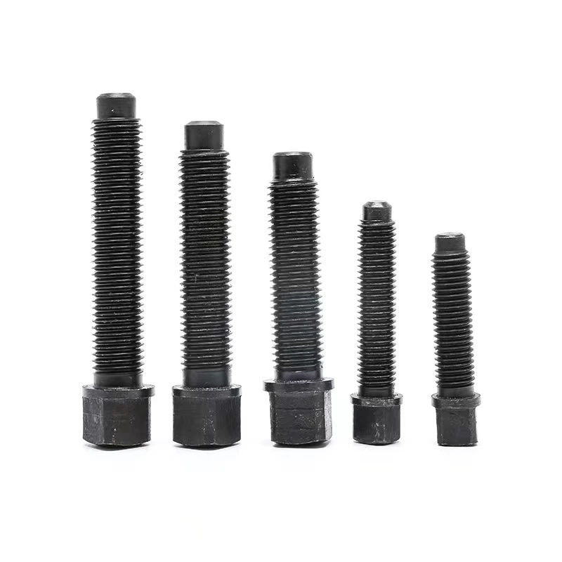 

M8/10/12/14mm carbon steel tool holder screws square head long cylindrical end set screw screws bolts 35mm-70mm length