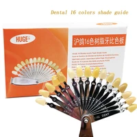 new 16 color tooth colorimetric platetooth color comparison durable porcelain teeth teeth shadow guide board tool for dentist