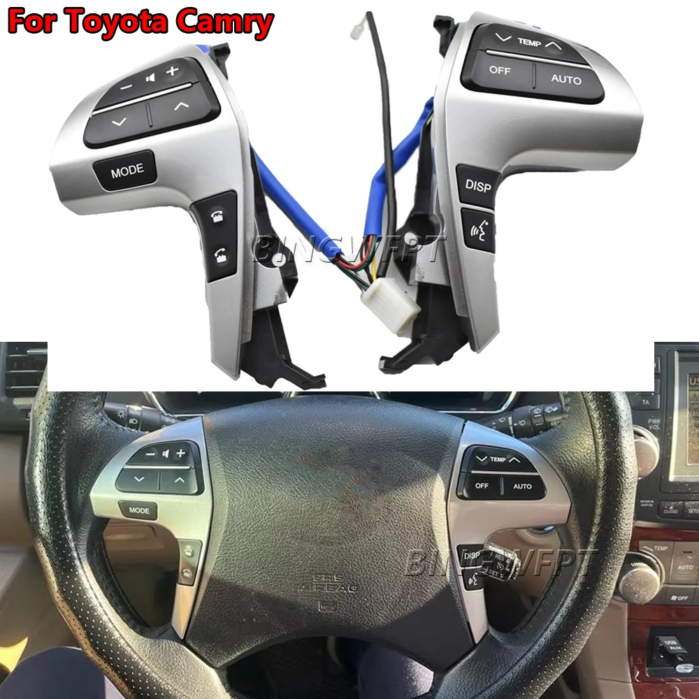 Фото Кнопка управления аудиосистемой на многофункциональном руле для TOYOTA HILUX VIGO COROLLA CAMRY HIGHLANDER INNOVA, артикул 84250-06180 №1