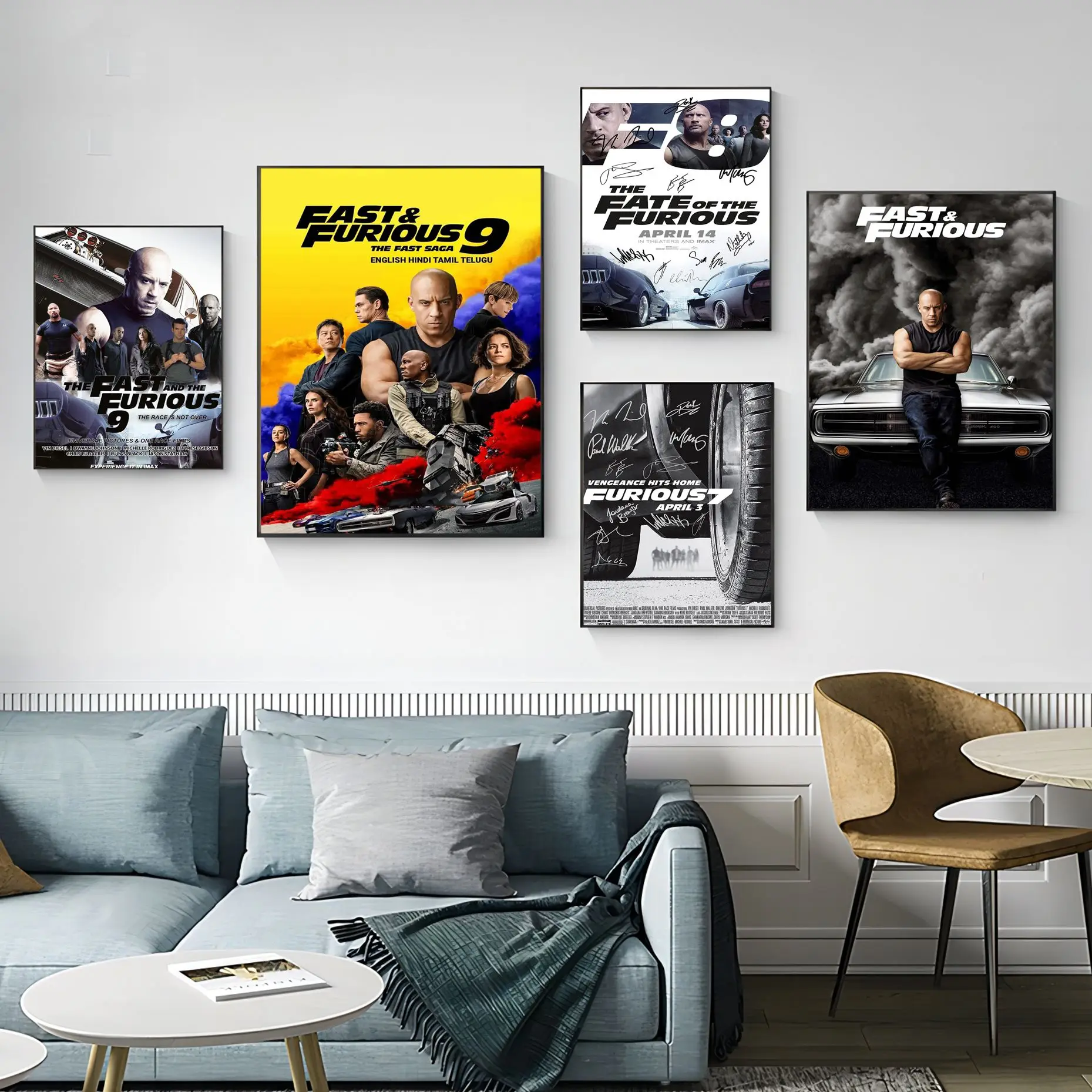 

Fast Furious Movie Sticky Posters Whitepaper Prints Posters Artwork Aesthetic Art Wall Painting