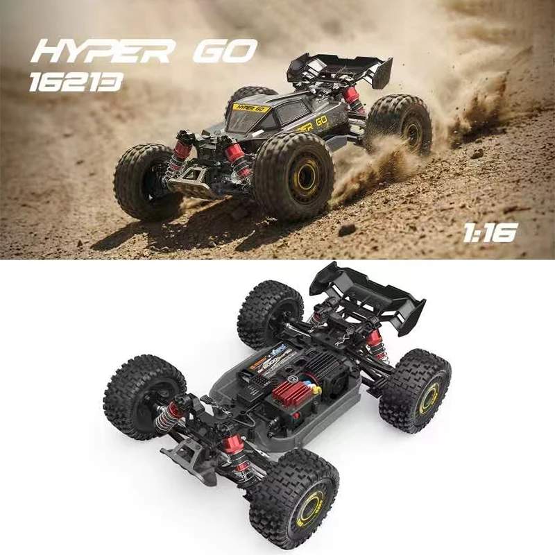Фото Новая радиоуправляемая машина MJX Hyper Go 16212 16213 16218 1/16 4WD, 60 км/ч, бесщеточная, для гонок, 2.4G, внедорожный грузовик, игрушка на радиоуправлении №5