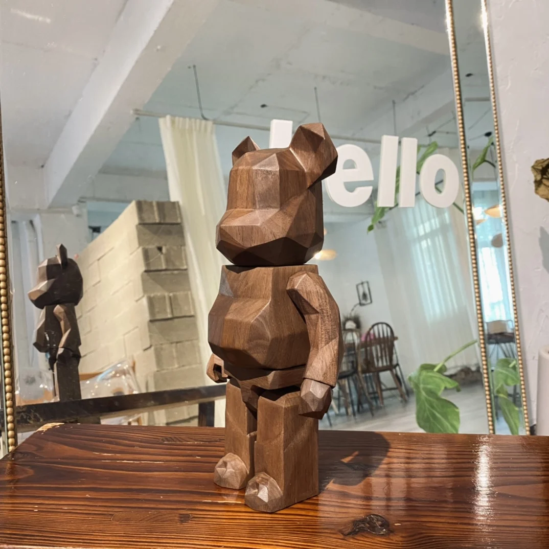 Деревянный медведь в форме грецкого ореха Bearbirck 400% коллекция ручной работы