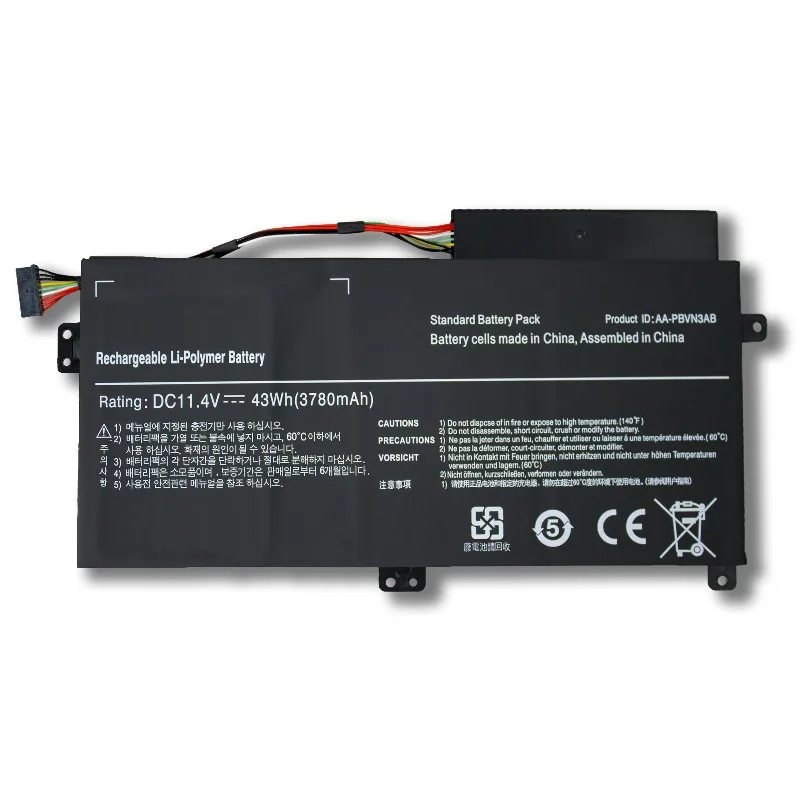 В наличии Новая сменная батарея AA-PBVN3AB 11.4V 43Wh для ноутбуков SAMSUNG NP510R5E 370R3E4E450R5V NP450R4E NP470R5E (art.: 3920daf73cf2e) - 3920daf73cf2e