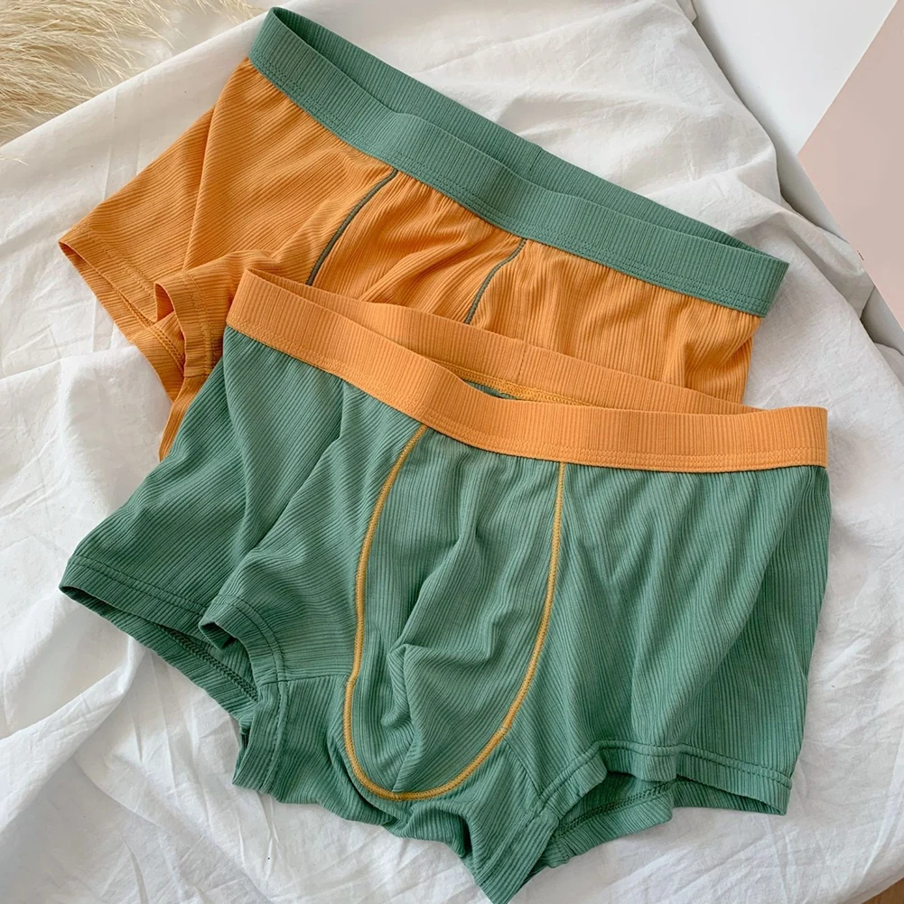 

Men Seamless Modal Elastic Boxer Short Breathable Cotton Crotch Swimming Trunks Shorts U Convex Pouch Underwear Panties Briefs