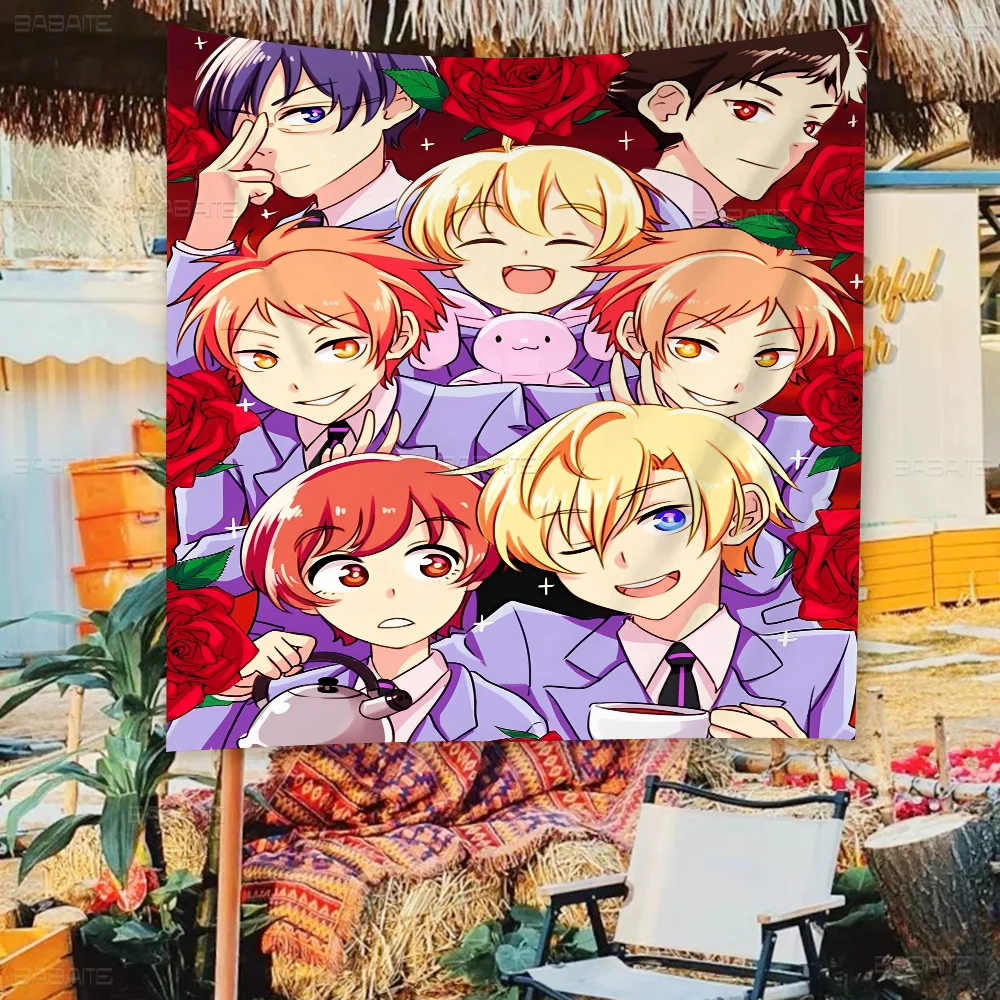 Аниме O-ouran H-high School флаги большого размера узоры с принтом интересные украшения