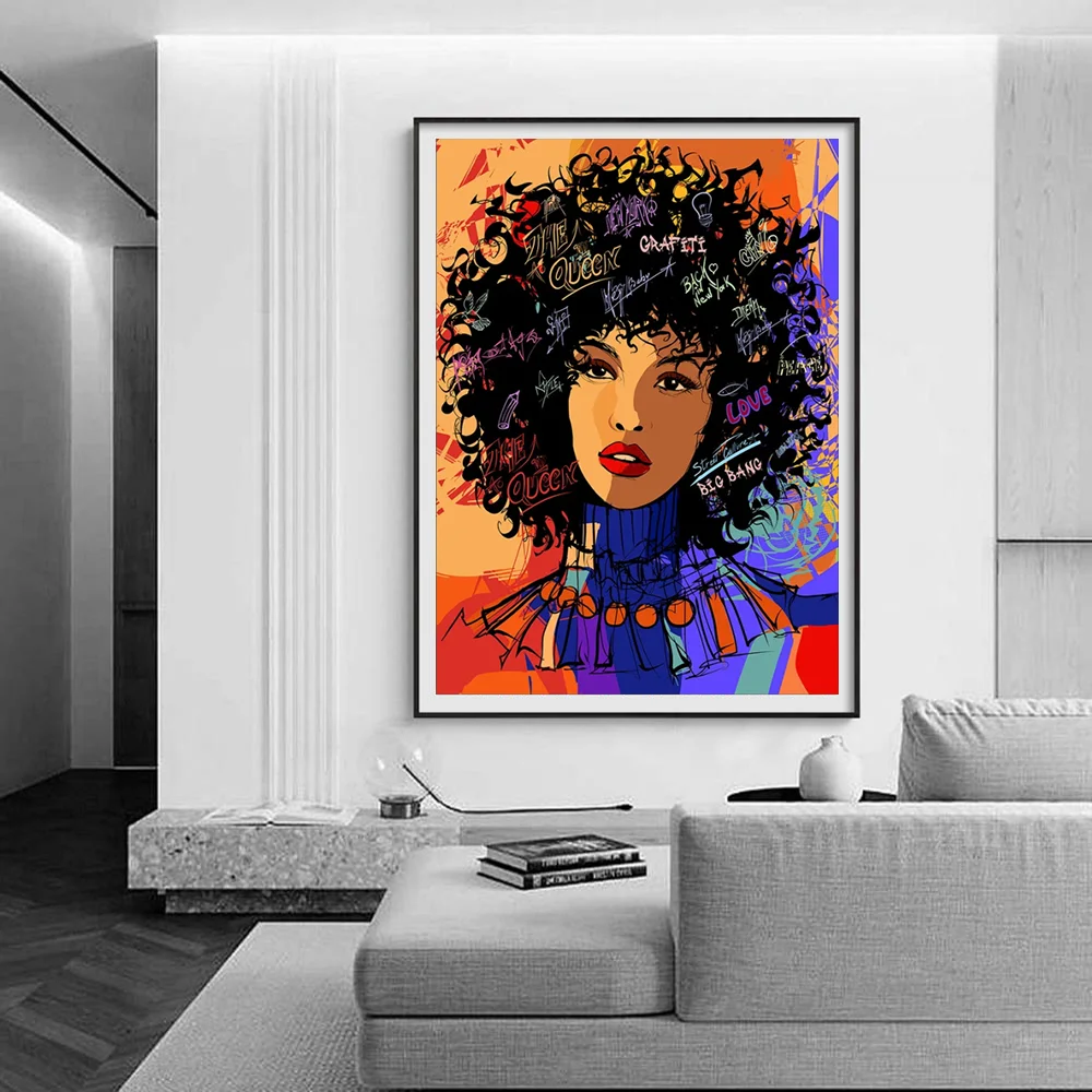 Картина на холсте для африканских женщин постер с изображением сексуальной