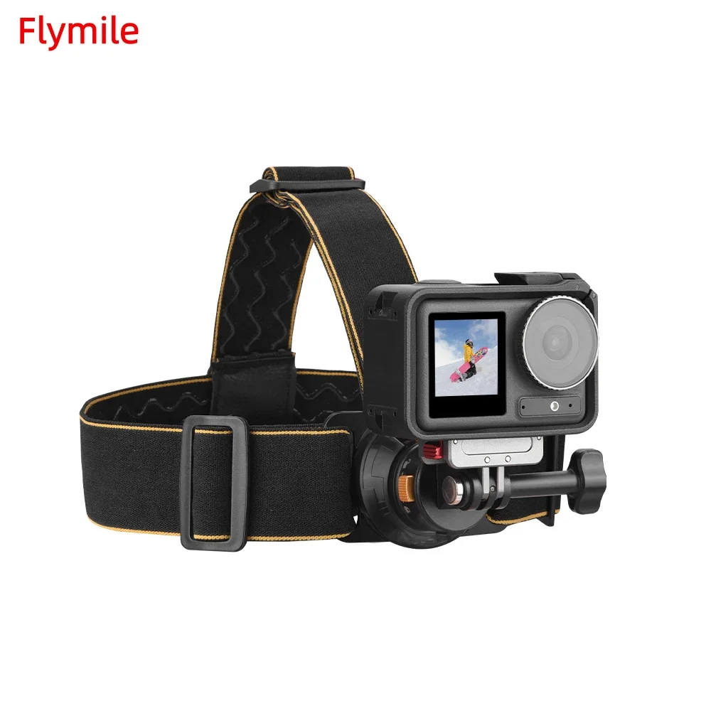 Головной ремень Flymile для GoPro Hero 11 10 9 8/Action 5 Pro быстросъемный регулируемый крепления