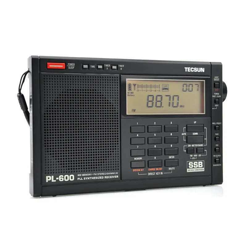 

TECSUN PL-600 Digital Tuning Full Band FM/MW/SBB/PLL PL600 Stereo Radio High Sensitivity