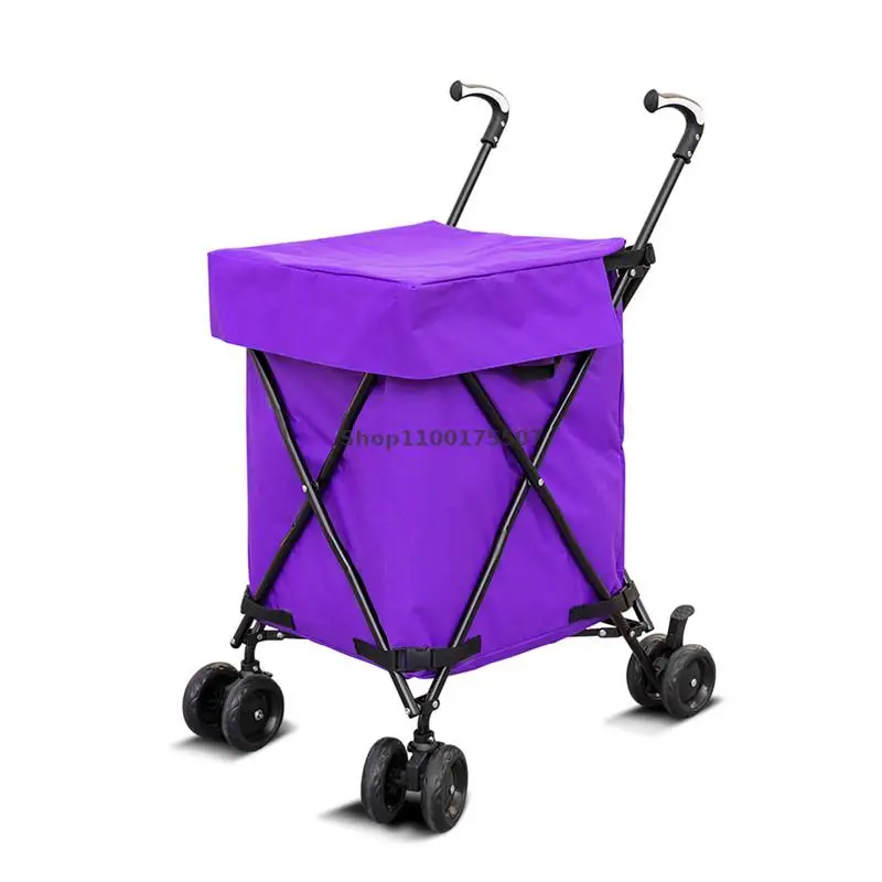 Универсальная четырехколесная тележка для супермаркета многофункциональная