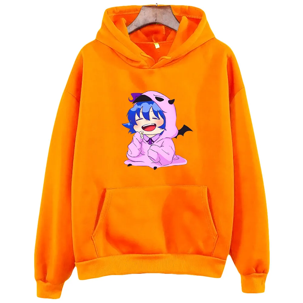 

Iruma Klun Wearing Kalego Chibi Hoodie Anime Welcome To Demon School Sweatshirt Kids Clothes Girl Y2k Sudadera Cute Boy Clothing