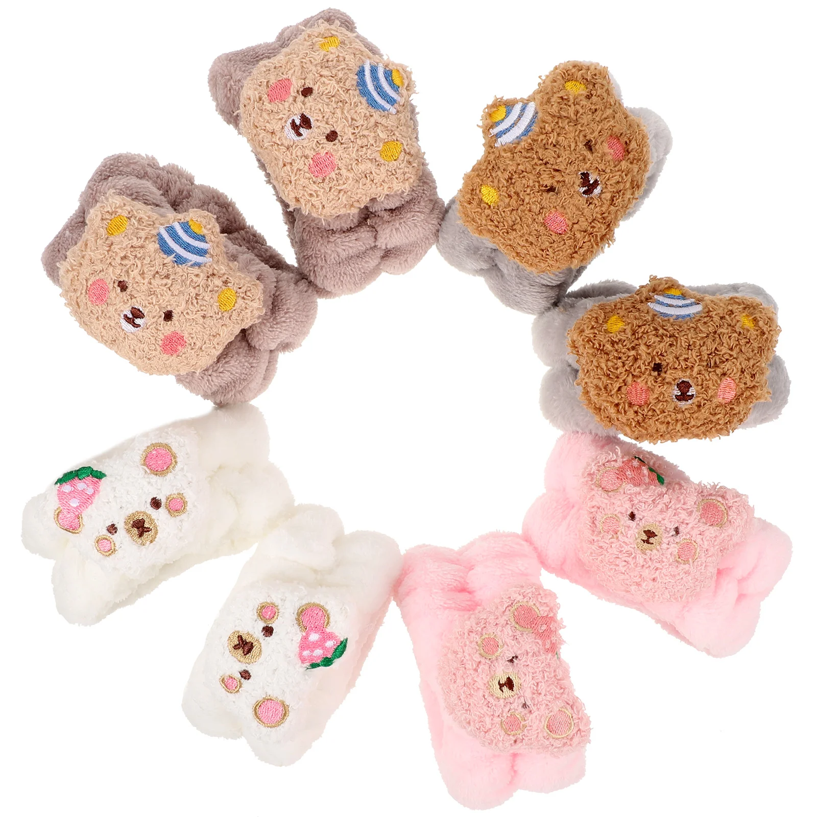 

8Pcs Delicate Wrist Bands Water Absorption Face Wash Wristbands Household SPA Wristbands