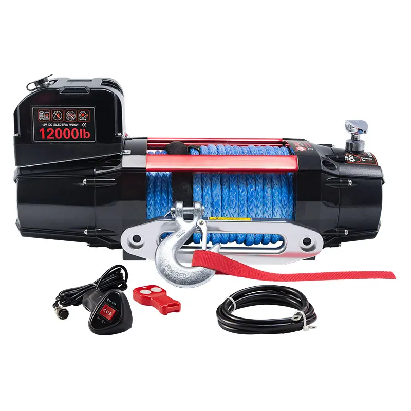 

TOP SALE 4WD 12V/24V FAST SPEED ELECTRIC WINCH 12000LB for JEEP