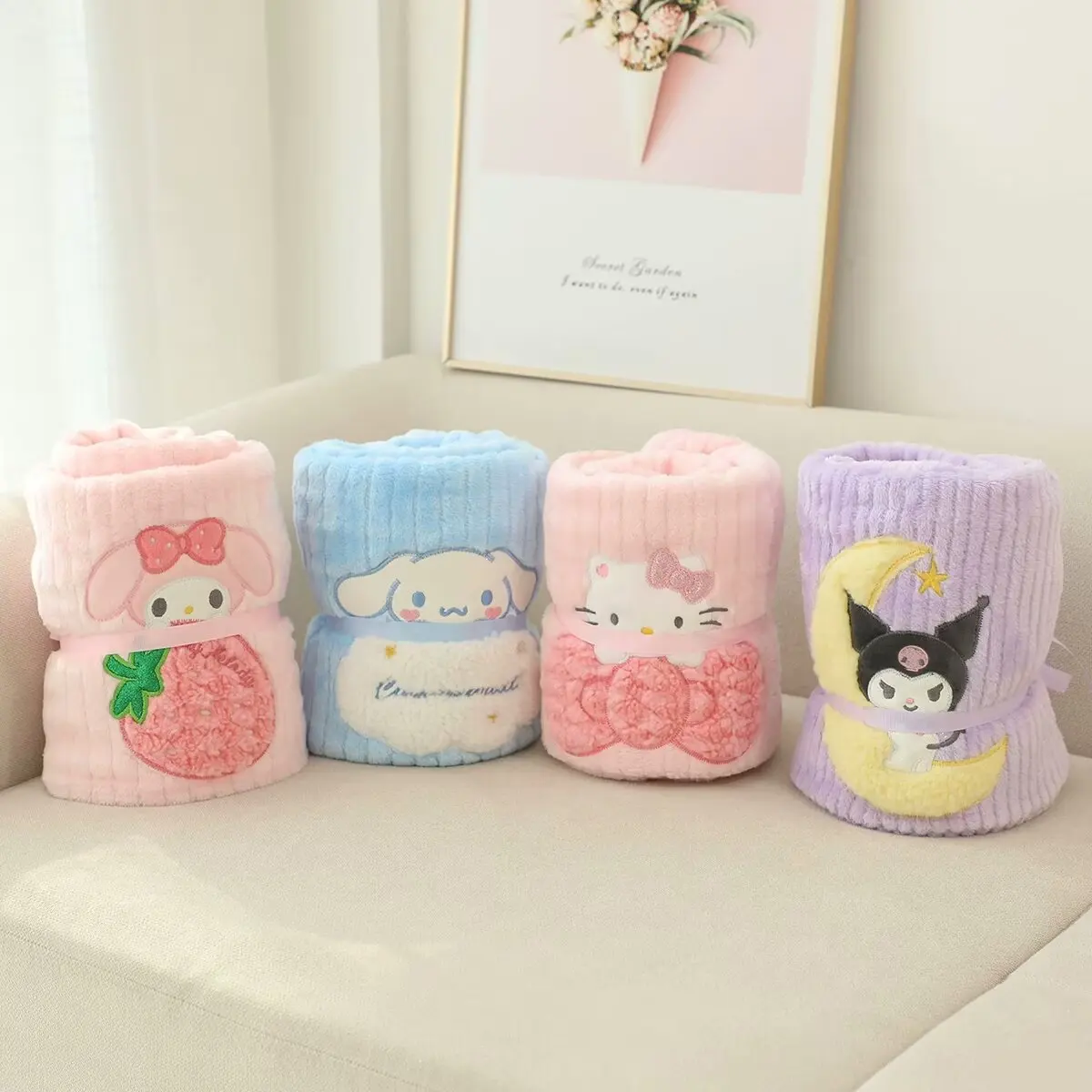 Плюшевое одеяло Sanrio My Melody Cinnamoroll