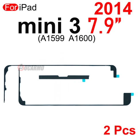 2 шт./лот для Apple iPad mini 1/2/3/4/5/6 7,9 дюйма A1432 A1489 A1599 A1538 A2133 A2567 ЖК-дисплей с сенсорным экраном, клейкая наклейка