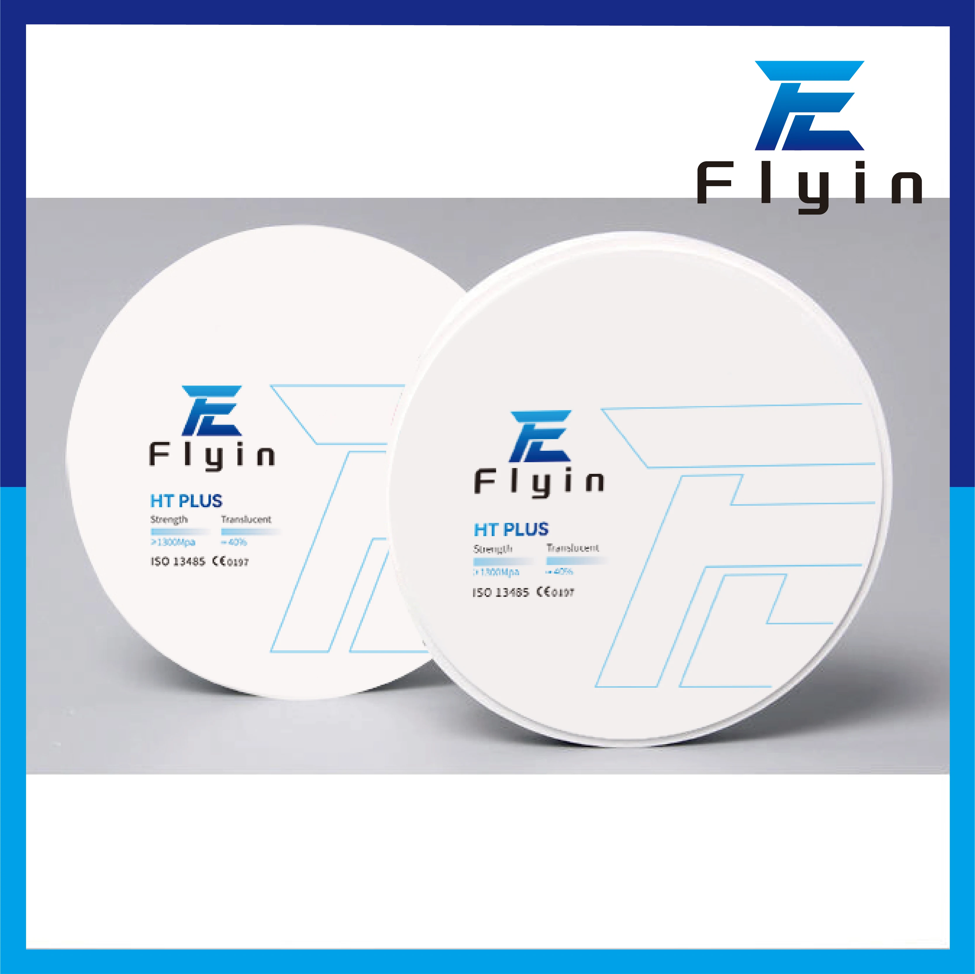 Flyin циркониевый стоматологический блок монослойный Цирконий чистый HT-Plus прочный