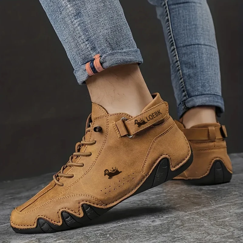 

Luxury Men Shoes High Quality Sneakers Brands Fashion Walking Loafers Shoe Comfortable Ankle Boots 2023 New Leather Casual Shoes