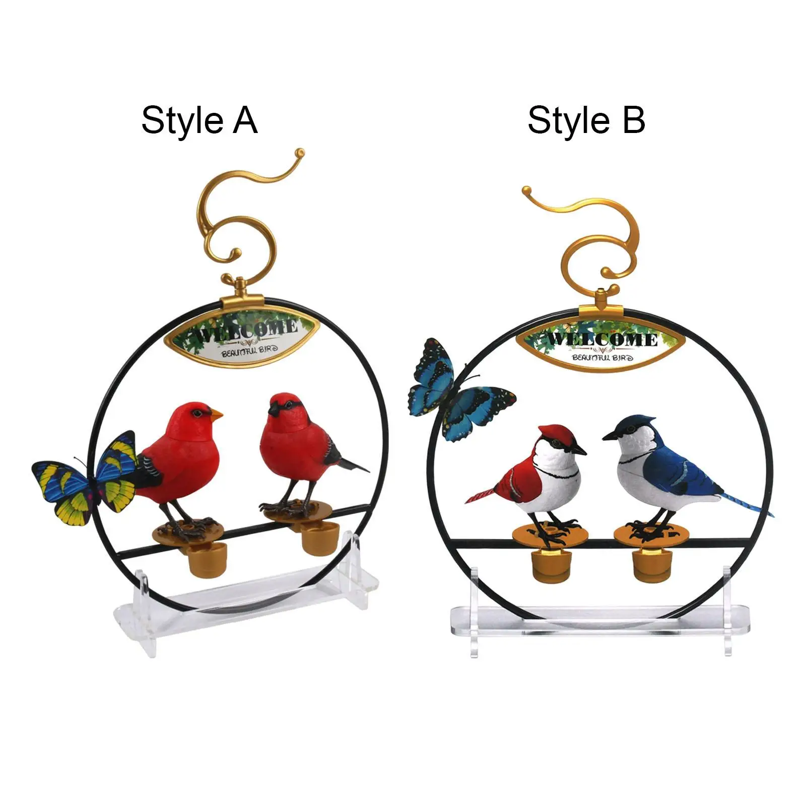 

Voice Control Activate Chirping Singing Bird Funny Toy Home Decoration