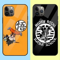 japan dragonball goku phone case for iphone 13 12 11 pro max mini x xr xs max 8 7 6s plus se 2020 shell fundas tempered glass