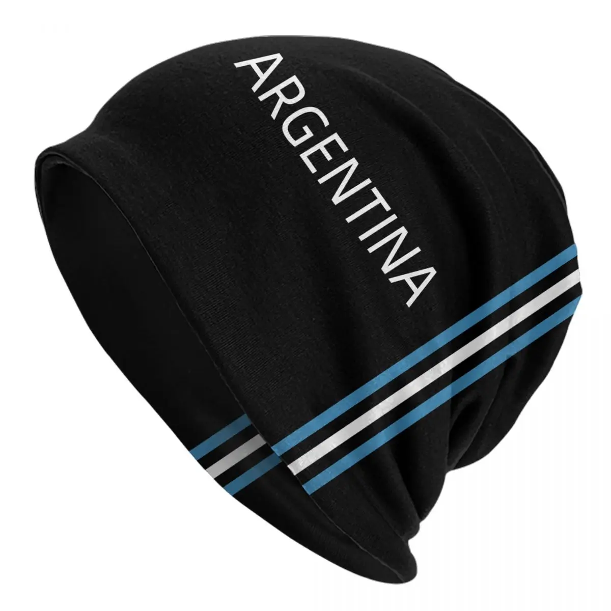 

Шапочки с флагом Аргентины, облегающие шапки, шапки унисекс, зимняя теплая вязаная шапка, уличная взрослая шляпа для аргентинского футбола, шапки, лыжная шапка для улицы