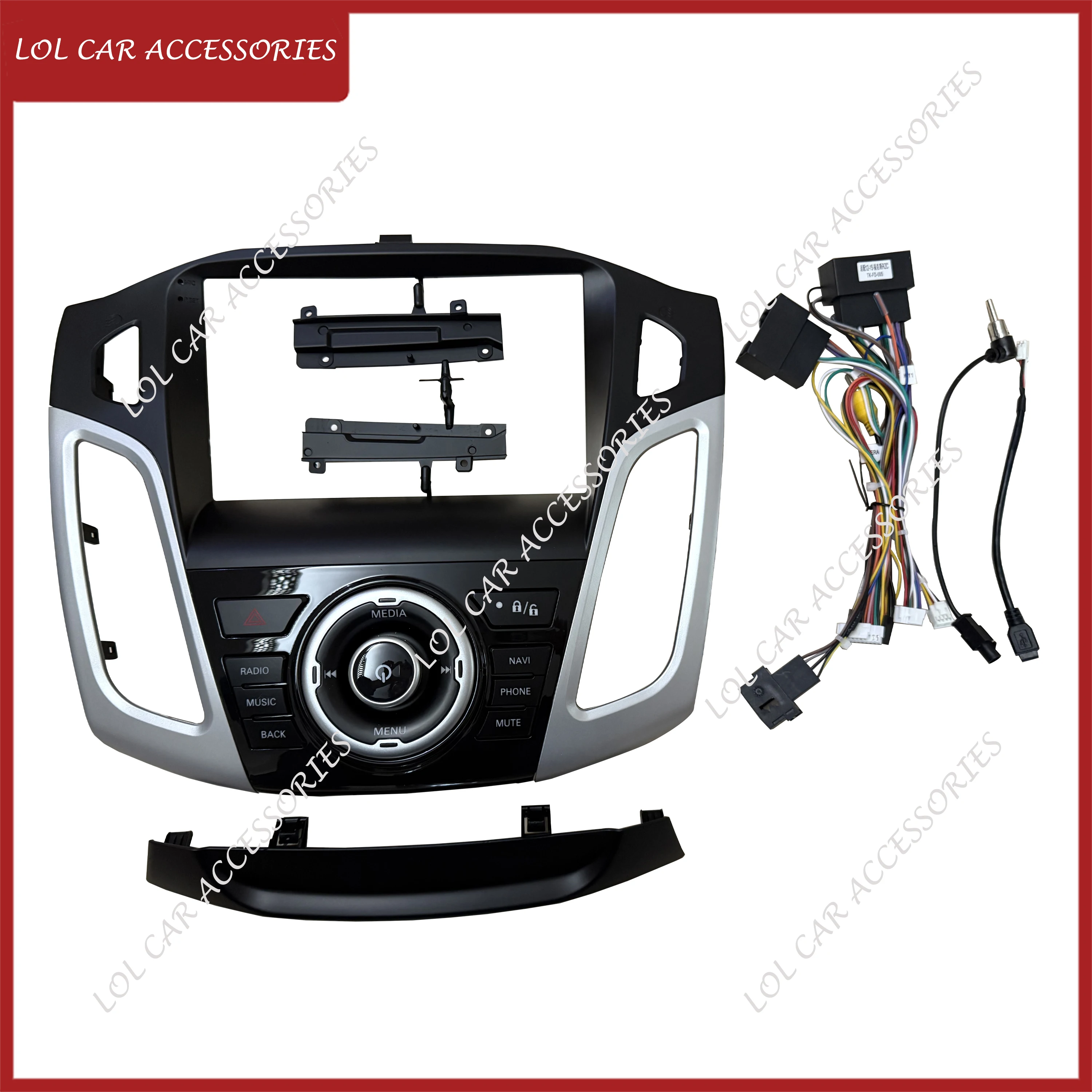 Real Button Canbus 9 дюймов для Ford Focus 2012-2018 Android стерео MP5 плеер WIFI GPS автомобильное радио головное устройство Fascia Панель рамка