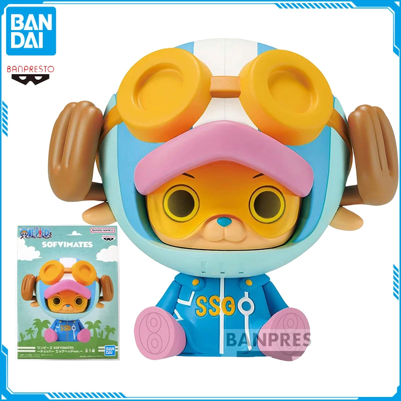 Оригинальный Bandai Аниме слитный SOFVIMATES Chopper Egghead Ver. ПВХ экшн-фигурка Коллекционная