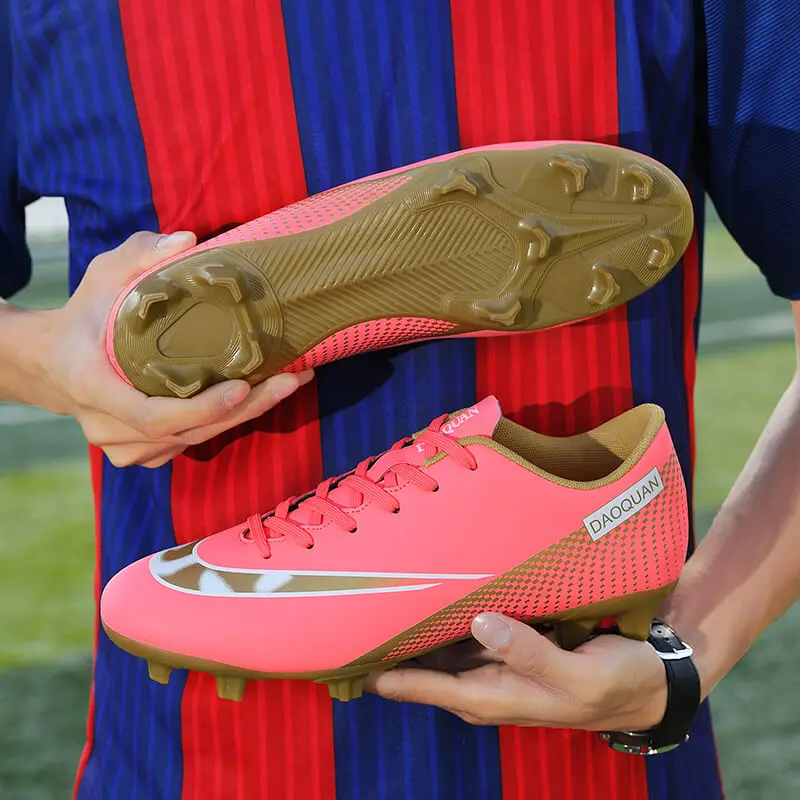 FG/AG/TF Men Football Boots High Ankle Soccer Shoes For Man Cleats Training Sport Sneakers Adult Mens Shoes Turf Futebol 32-48