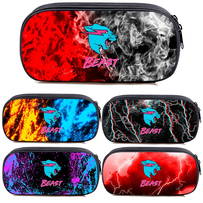 

3D Mr Beast Cosmetic Cases Makeup Storage Pen Case Anime Stationery Pouch Holder Box Organizer for Teens Girls Adults Student