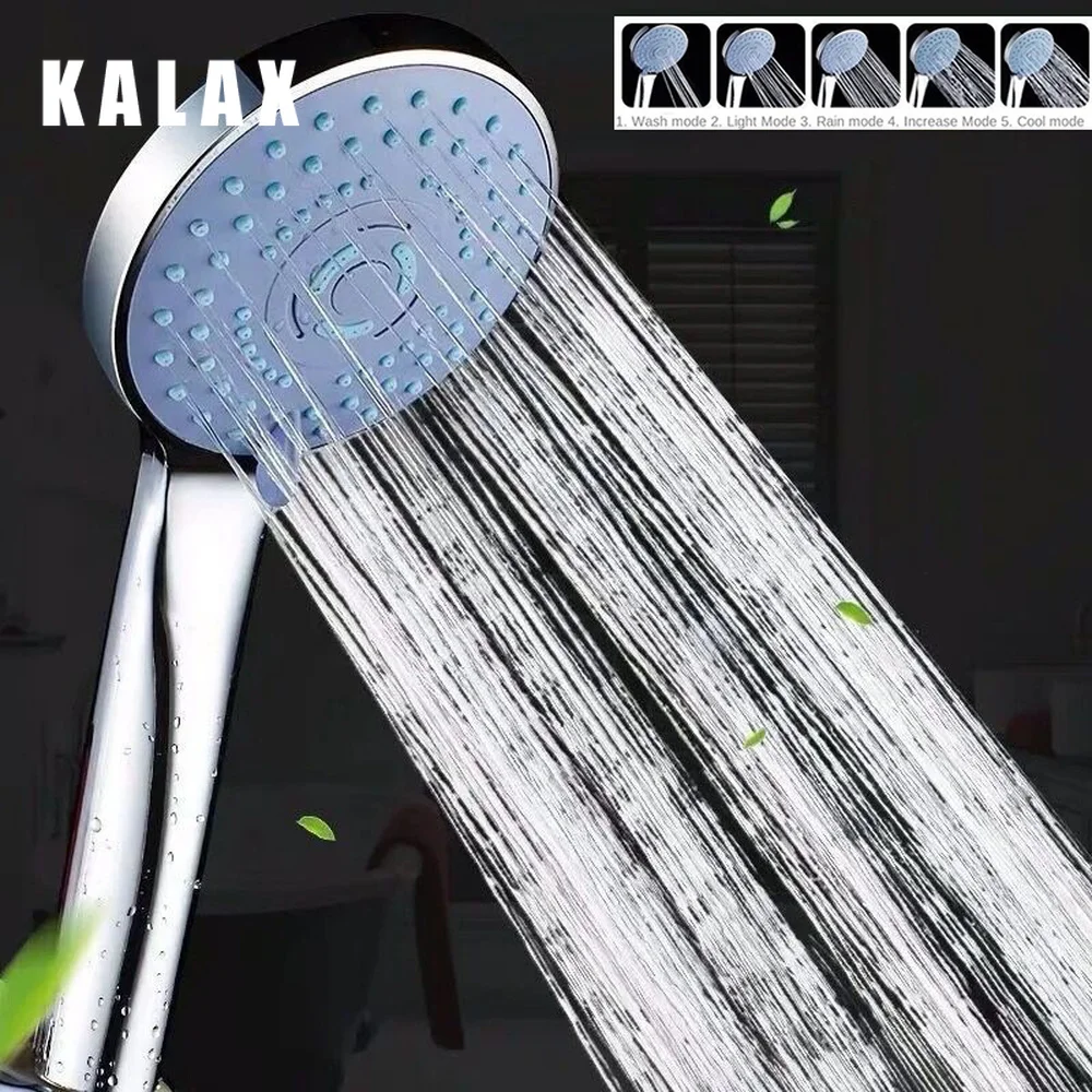 

5 Modes Bathroom Rainfall Shower Head Handheld High Pressure Sprinkle Bath Shower Nozzle Bathroom Accessories