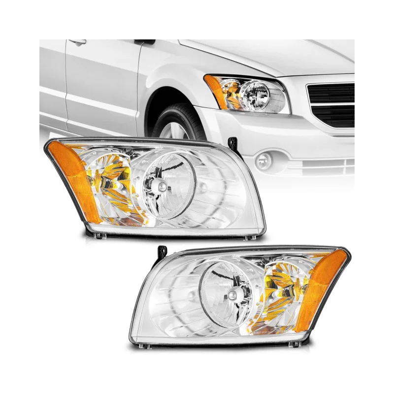 Фото Фары (левая + правая) для Dodge Caliber 2007-2012 без ламп №2