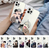 yuri on ice phone case for iphone 11 12 13 mini pro xs max 8 7 6 6s plus x 5s se 2020 xr clear case