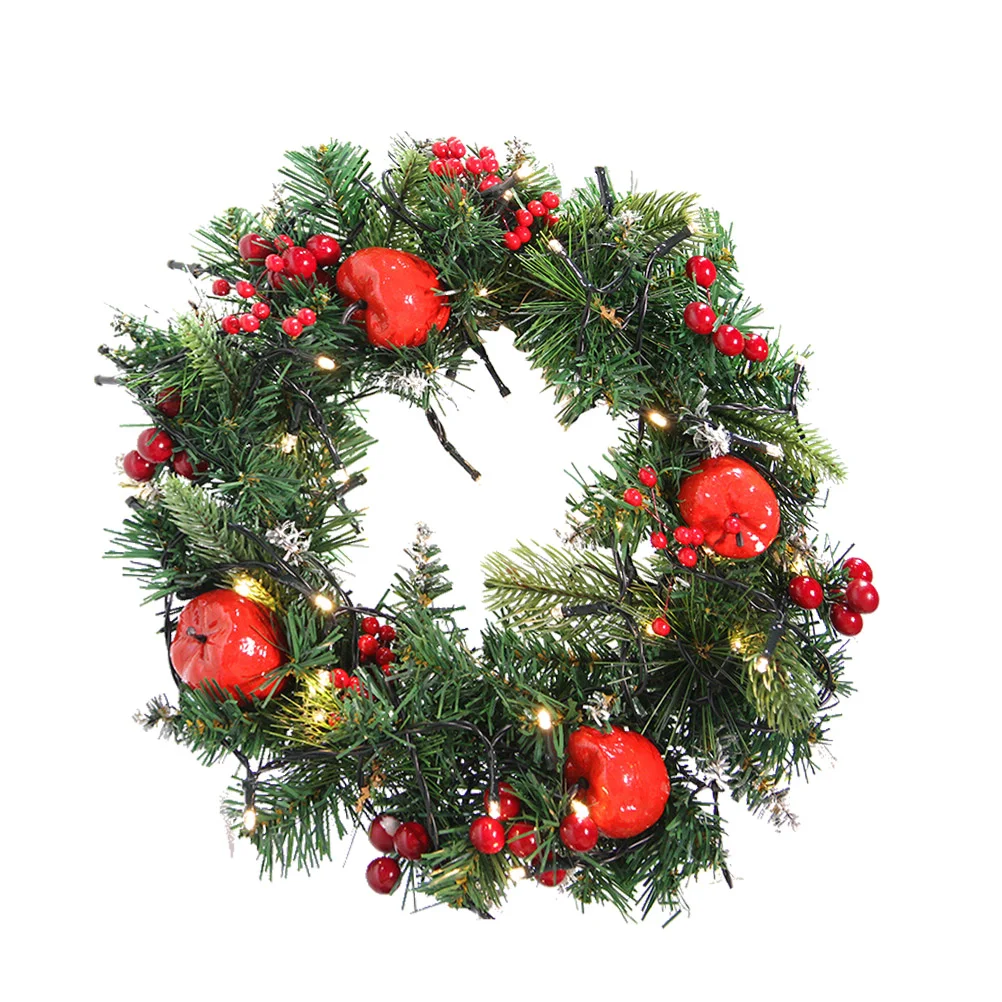 

1 Set Wreath Fashionable Decorative Creative Exquisite Christmas Wreath with for Home Party
