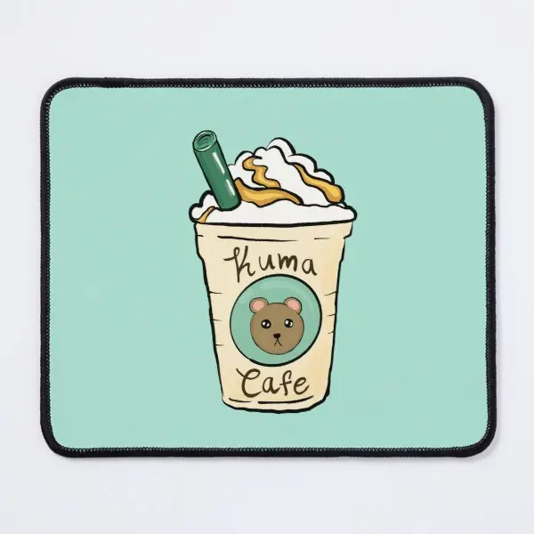 

Коврик для мыши Kuma Cafe Bear, игровой Настольный коврик для компьютерных игр, с принтом клавиатуры и принтом в стиле аниме, медведь, фраппучино