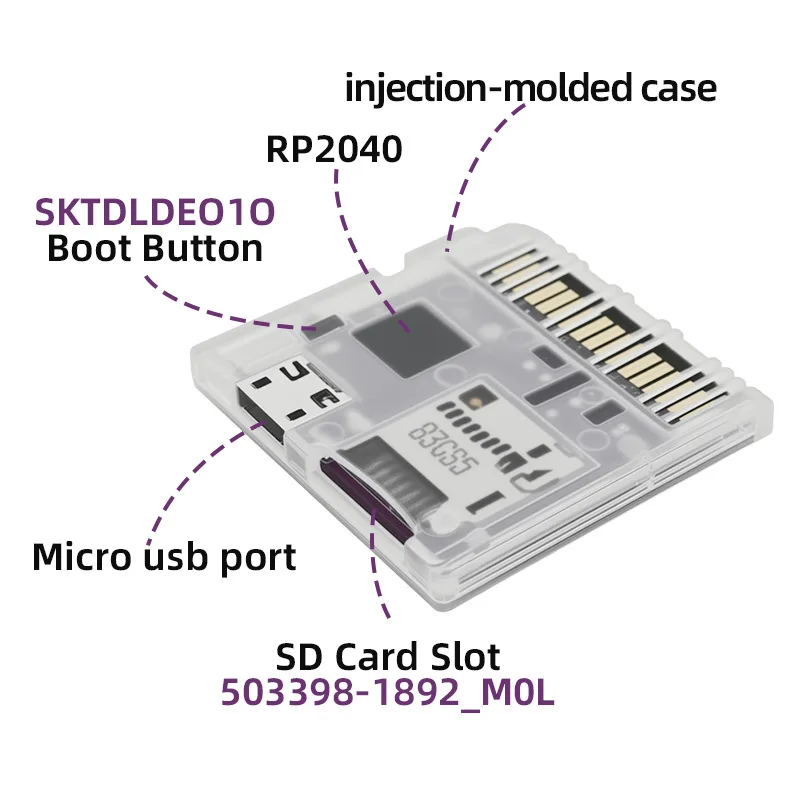 Флеш-карта Coolook для NDS, NDSL, DSi, 3DS, устройство для чтения игр DS с микроконтроллером RP2040 (art.: 3920da86e198f) - 3920da86e198f