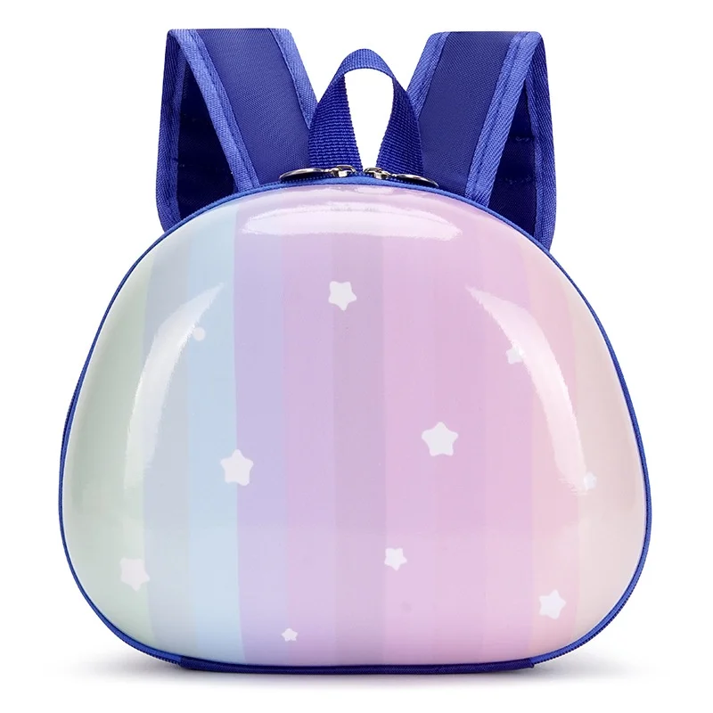 New PVC Half Round Gradient Rainbow Star Children Kindergarten Backpacks Cute Primary Sweet Girl Boy Small School Bags Fashion