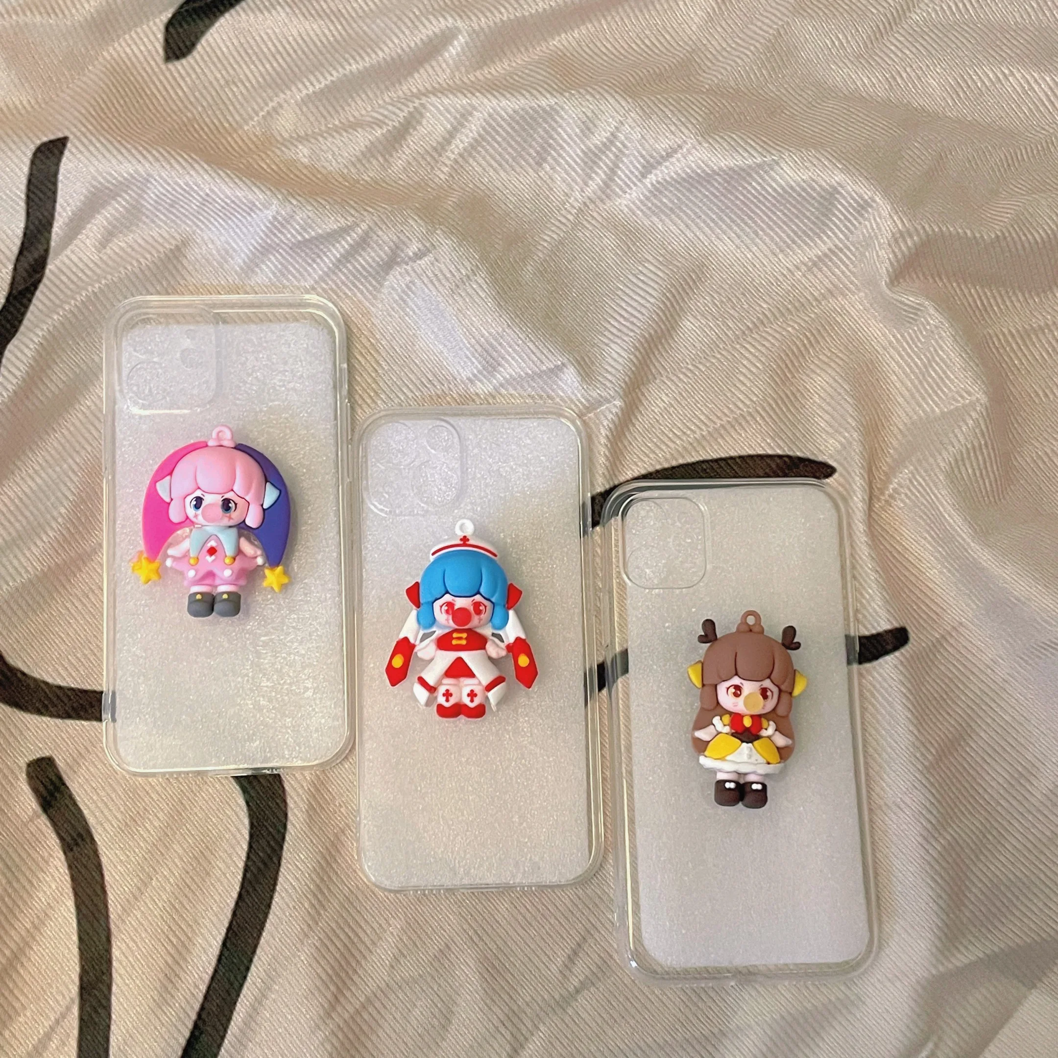 

Whisper Doll Cute Bubble Girl Princess Bubble Elf Diy Custom Mobile Phone Case Surprise Gift for Apple 11/13