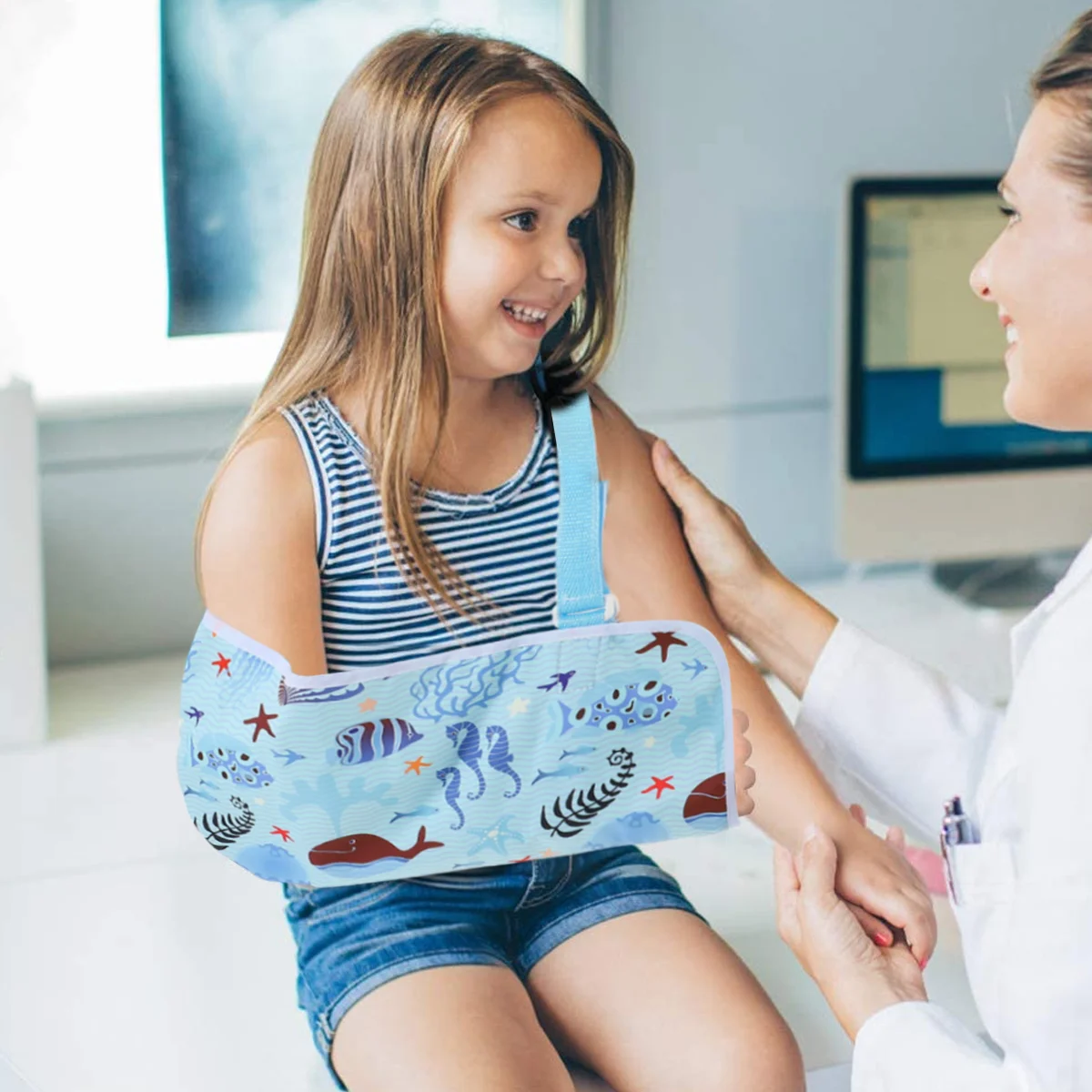 

1Pc Sling Wrist Fracture Fixation Elbow Breathable Support Strap