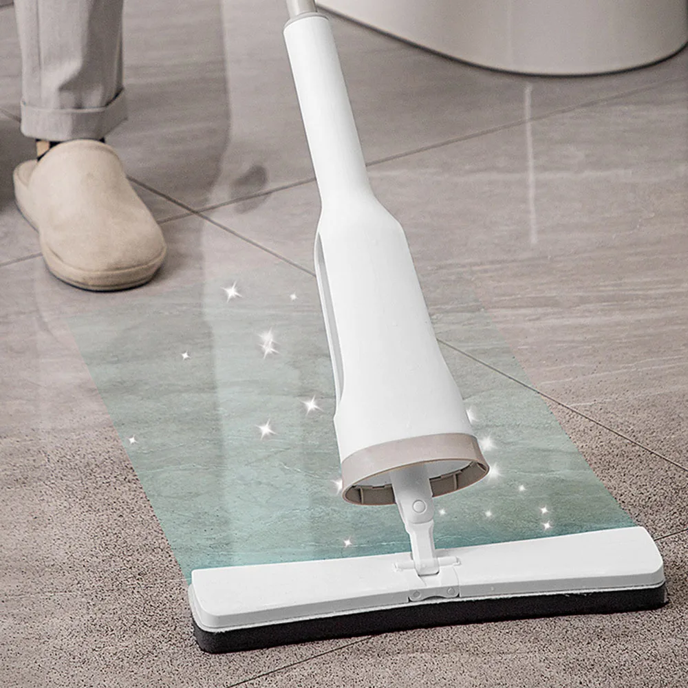 

Mops Floor Cleaning Sponge Absorbent Mop with Cleaning Liquid Hollow Design Anti-mould Washing Mop (Includes 2 Pcs Sponge Head)