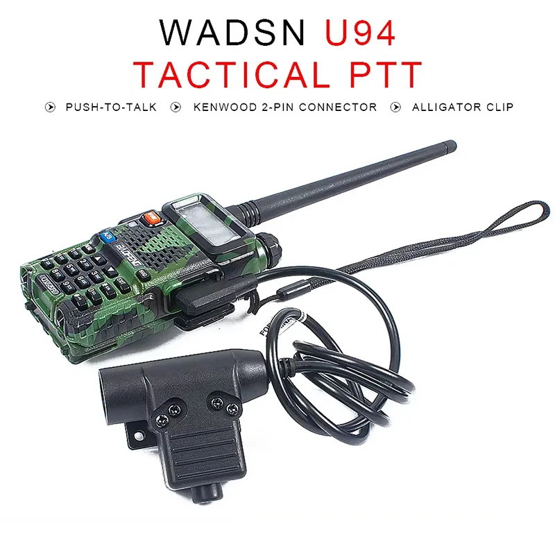 WADSN U94 PTT Civilian Version Аксессуары для гарнитуры CII WST TAC-SKY Наушники охоты Kenwood Baofeng