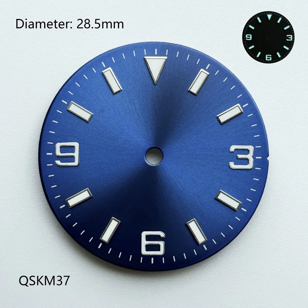 NH35 Стерильный циферблат 28 5 мм 369 Цифровой индекс Детали индивидуального логотипа