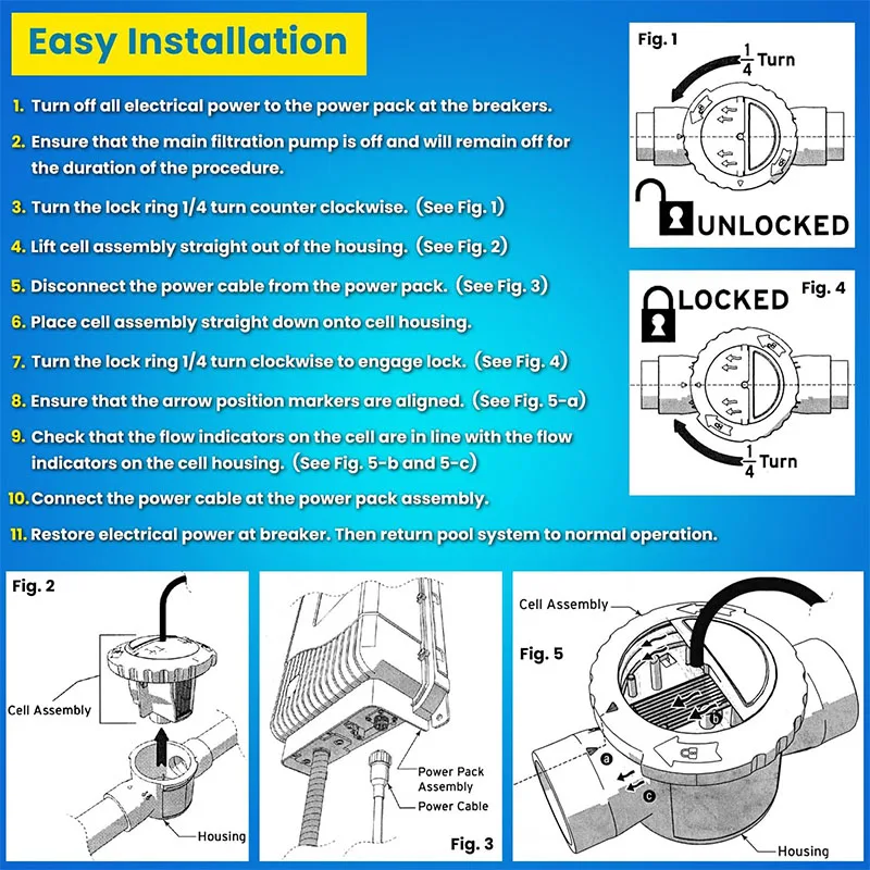 Замена Jandy Zodiac R 0693900 Соляная клетка TruClear в сборе для всех систем генерации хлора
