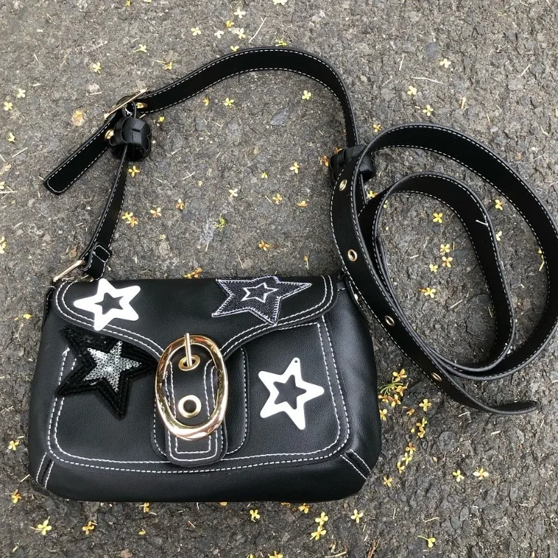 

Модные осенние сумки через плечо из искусственной кожи для женщин, новинка 2023, популярная Сумка через плечо Five Stay, крутая винтажная офисная дамская Сумка, Сумка