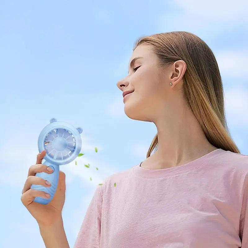 Мини-вентилятор портативный персональный с USB-зарядкой и регулируемой скоростью