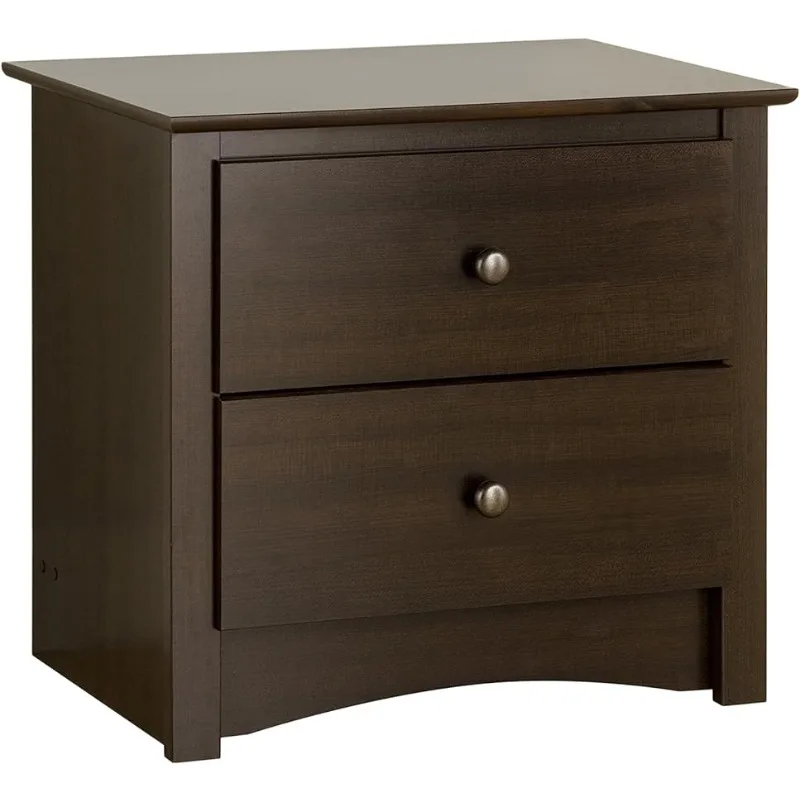 

Prepac Sonoma Traditional Nightstand Side Table with 2 Drawers, Functional 2-Drawer Bedside Table 16" D X 23.25" W X 21.75" H