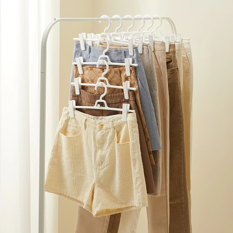 

Traceless multi-function trouser rack trouser clip household hanger drying jk skirt clip trousers storage artifact hanger clip