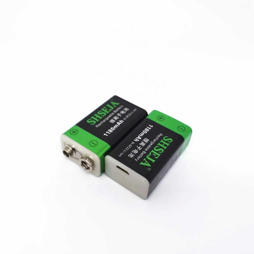 Фото USB 9V 1180mAh 9V 6F22 Литий-ионная аккумуляторная батарея №4