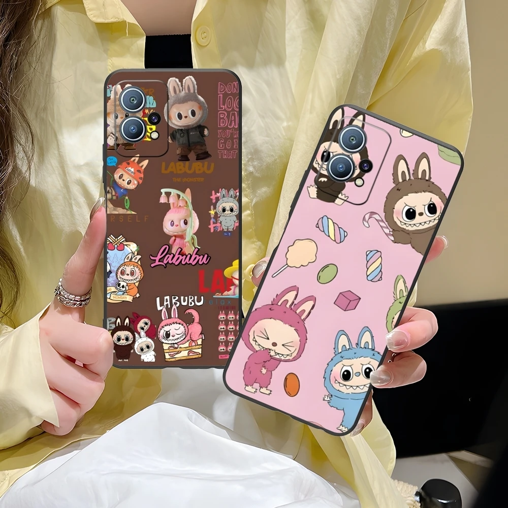 Милый чехол Labubu для мобильного телефона с рисунком Huawei P60 P50 P40 P30 P20 P10 P9 P8 Pro Lite Plus